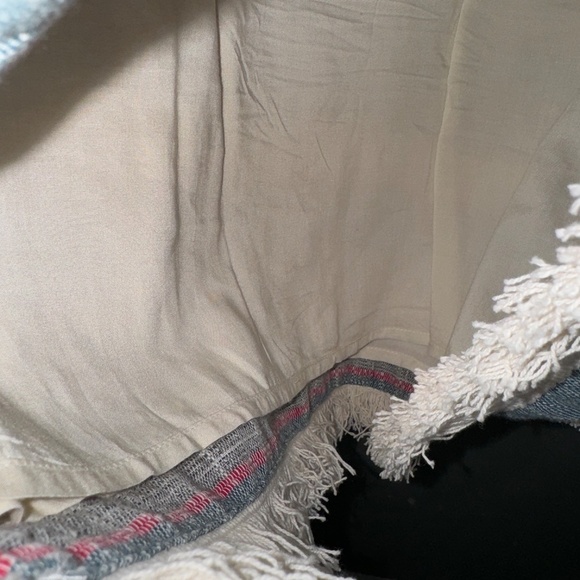 EUC Anthropologie Holding Horses Stripe Fringe Shift Dress Size 4 - Picture 5 of 8